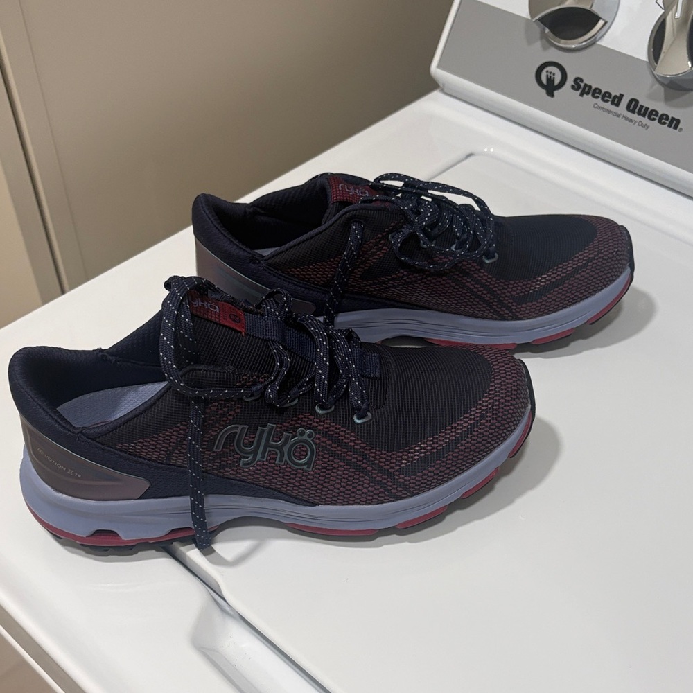 Ryka Women’s Navy and Maroon Athletic Walking Shoes